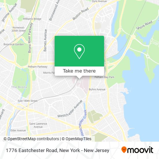 Mapa de 1776 Eastchester Road