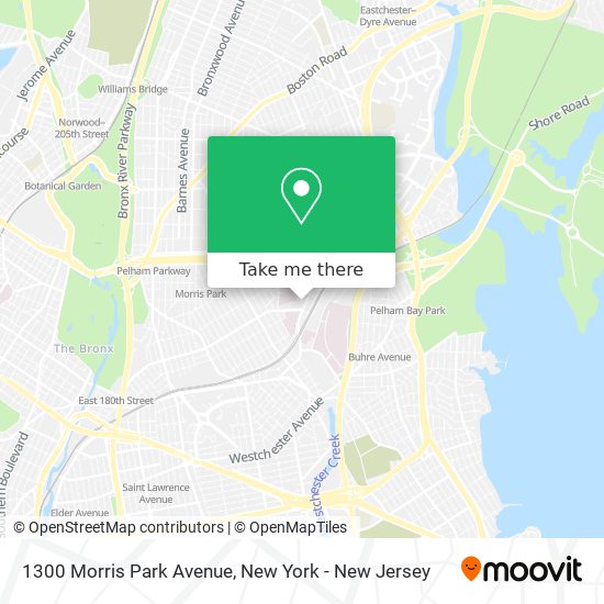 Mapa de 1300 Morris Park Avenue