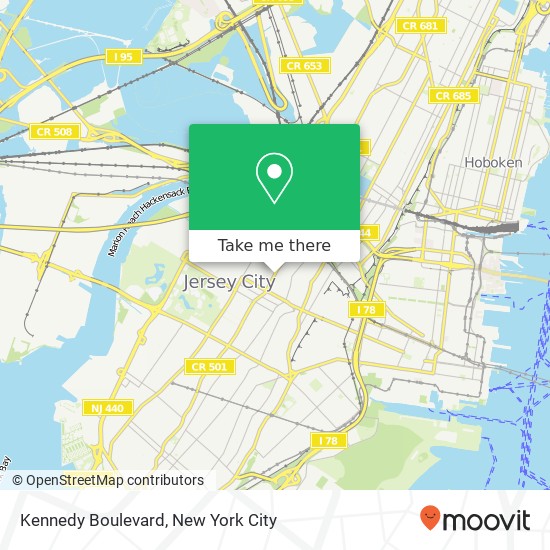 Mapa de Kennedy Boulevard