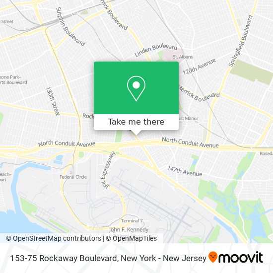Mapa de 153-75 Rockaway Boulevard