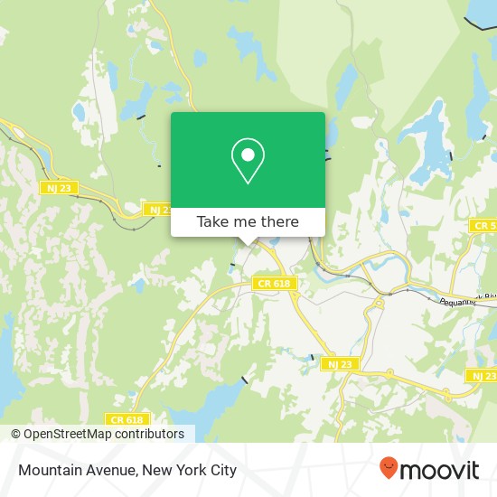 Mapa de Mountain Avenue