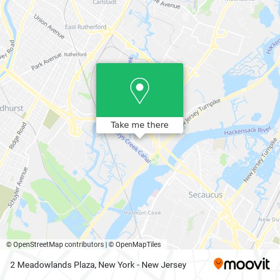 Mapa de 2 Meadowlands Plaza