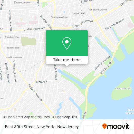 Mapa de East 80th Street