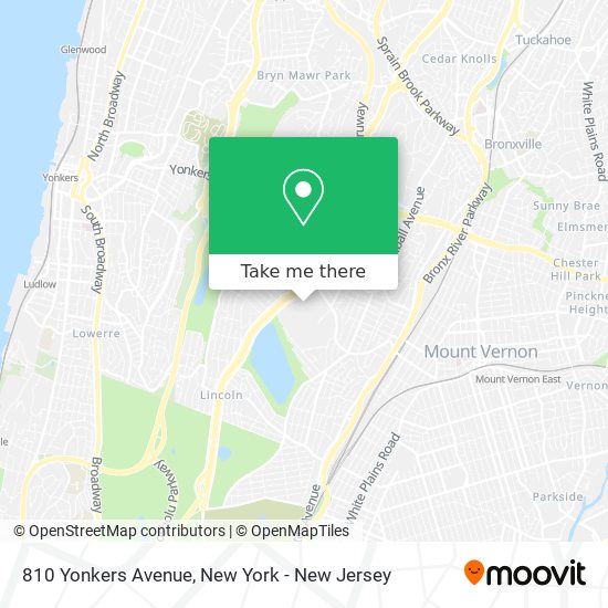 Mapa de 810 Yonkers Avenue