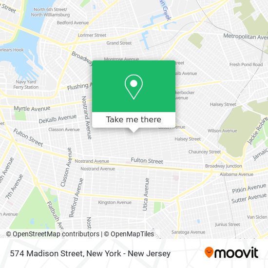 Mapa de 574 Madison Street