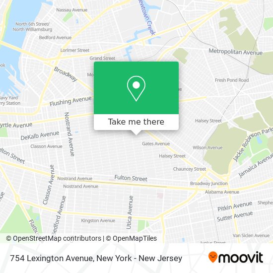 Mapa de 754 Lexington Avenue