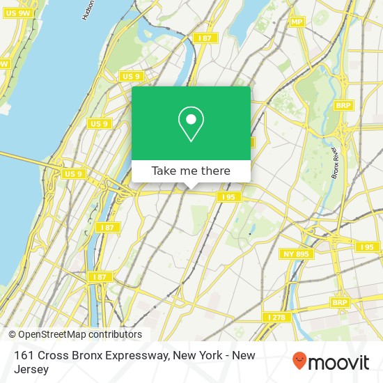 161 Cross Bronx Expressway map