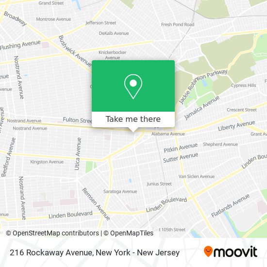 216 Rockaway Avenue map