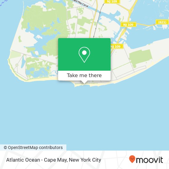 Atlantic Ocean - Cape May map