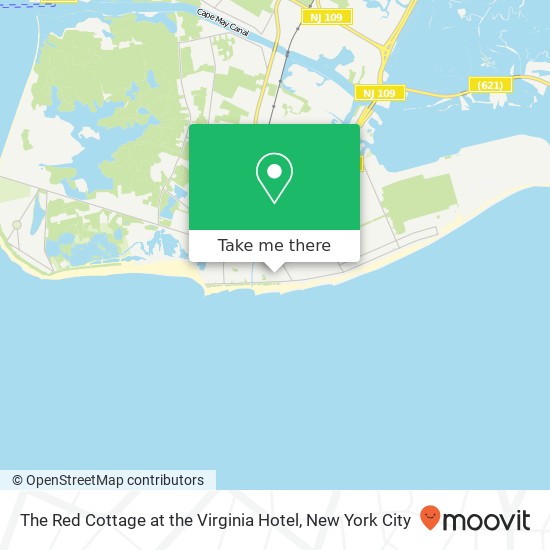 Mapa de The Red Cottage at the Virginia Hotel