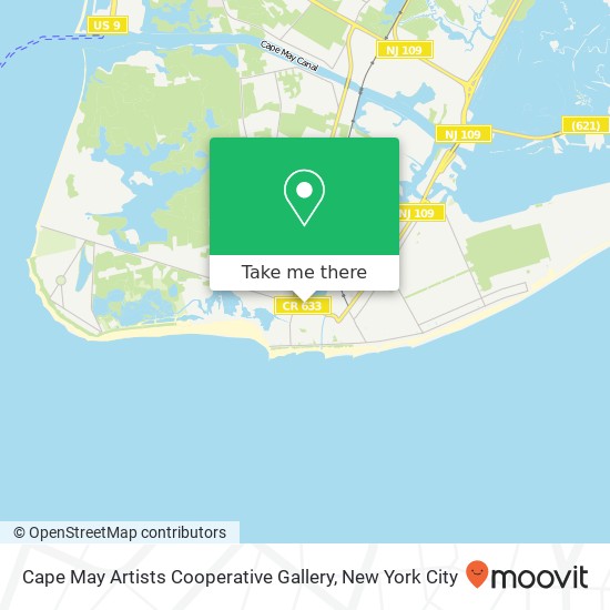 Mapa de Cape May Artists Cooperative Gallery