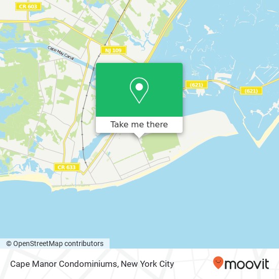 Cape Manor Condominiums map