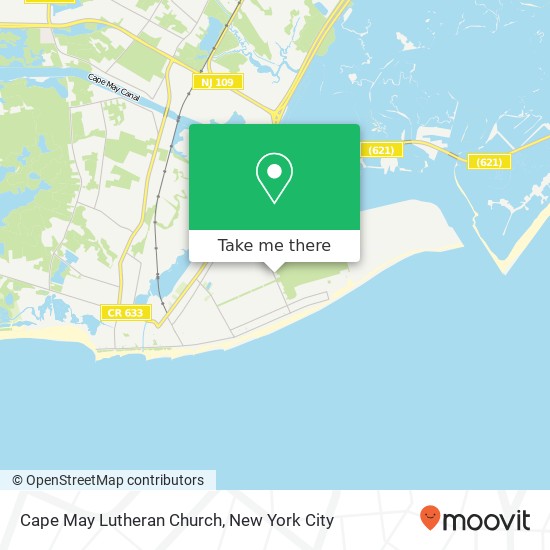 Mapa de Cape May Lutheran Church