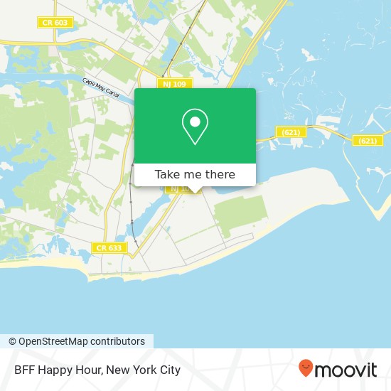 BFF Happy Hour map