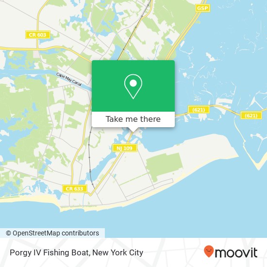 Porgy IV	 Fishing Boat map
