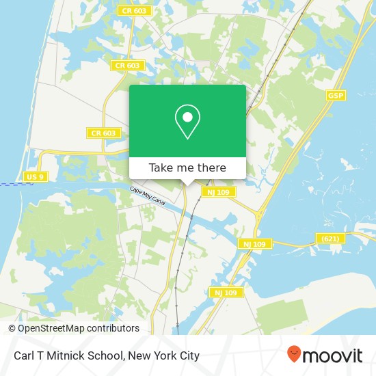 Mapa de Carl T Mitnick School