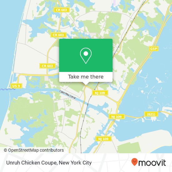 Mapa de Unruh Chicken Coupe