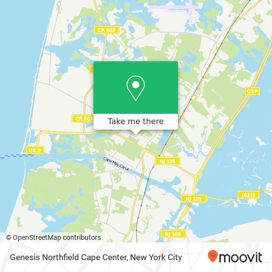 Genesis Northfield Cape Center map
