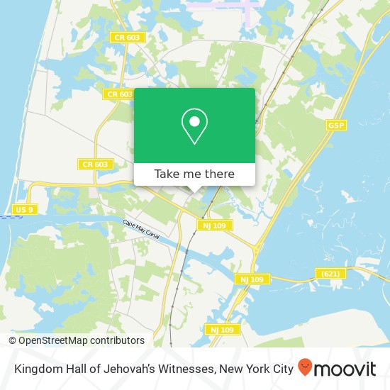 Mapa de Kingdom Hall of Jehovah’s Witnesses