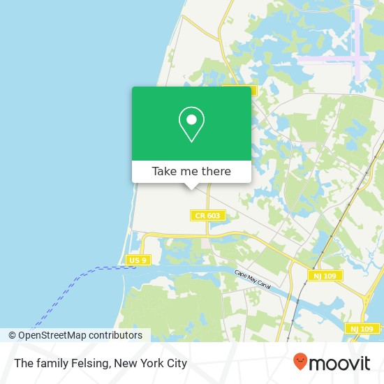 The family Felsing map