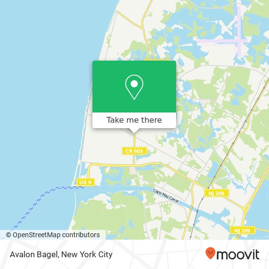 Mapa de Avalon Bagel