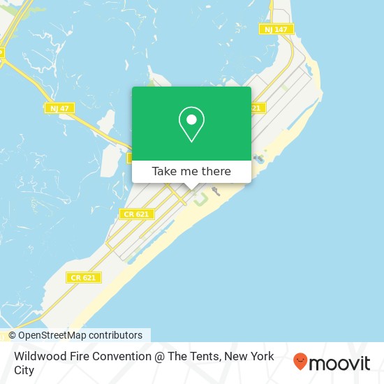 Mapa de Wildwood Fire Convention @ The Tents