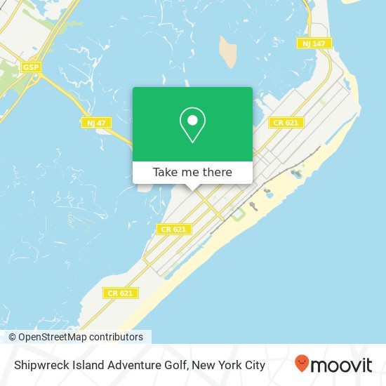 Shipwreck Island Adventure Golf map