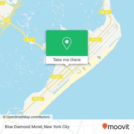 Mapa de Blue Diamond Motel