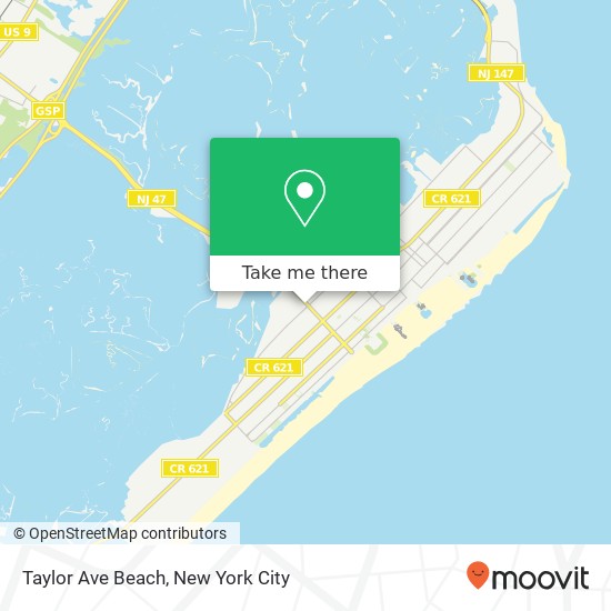 Taylor Ave Beach map