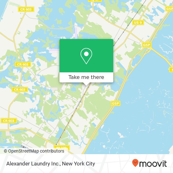Alexander Laundry Inc. map