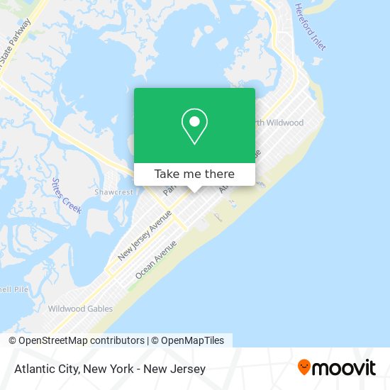 Mapa de Atlantic City