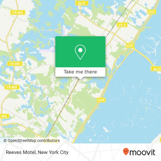 Reeves Motel map