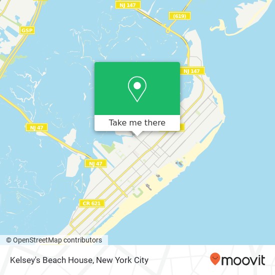 Mapa de Kelsey's Beach House