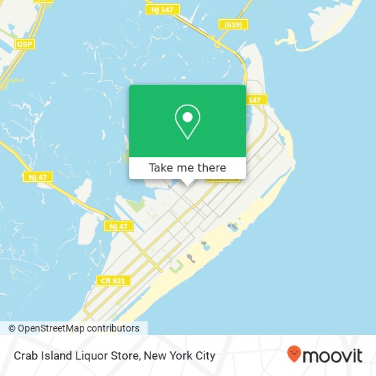 Mapa de Crab Island Liquor Store