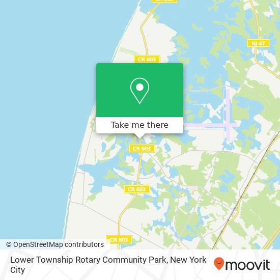 Lower Township Rotary Community Park map