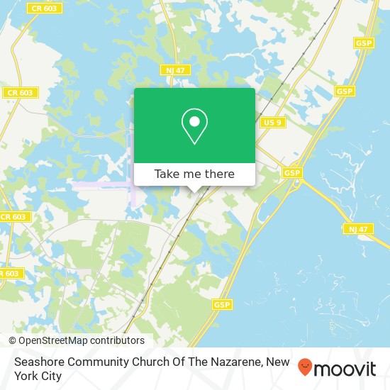 Mapa de Seashore Community Church Of The Nazarene