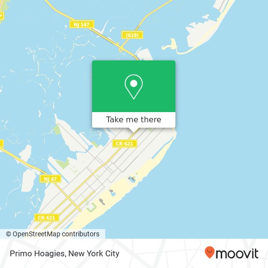 Primo Hoagies map