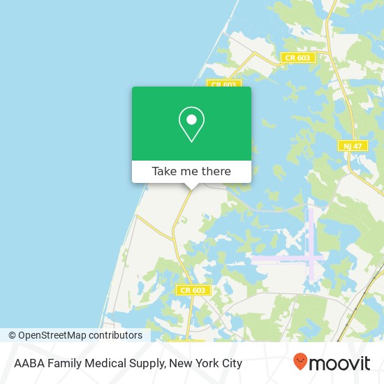 AABA Family Medical Supply map