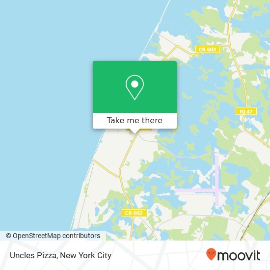 Uncles Pizza map