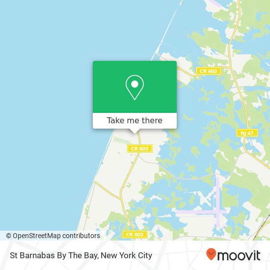 St Barnabas By The Bay map