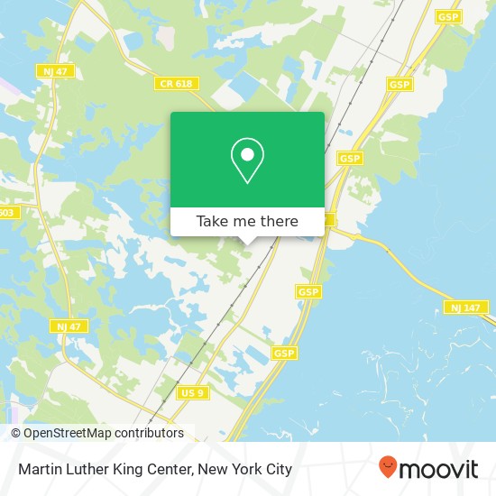 Mapa de Martin Luther King Center