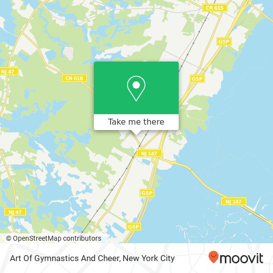 Art Of Gymnastics And Cheer map