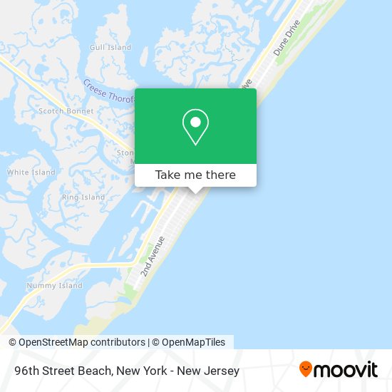 96th Street Beach map