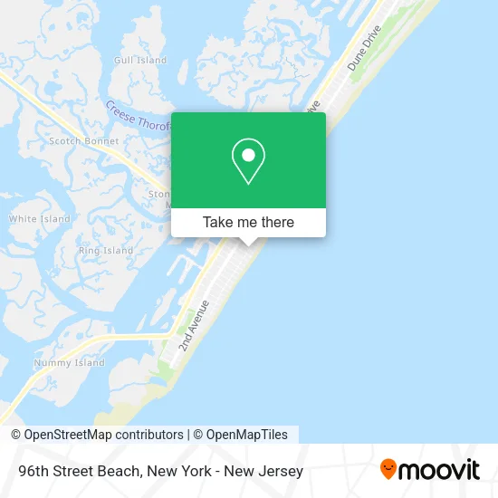 96th Street Beach map