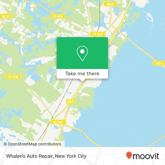 Whalen's Auto Repair map