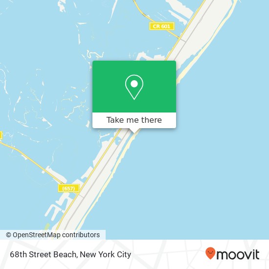 68th Street Beach map