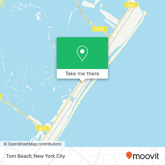 Tom Beach map