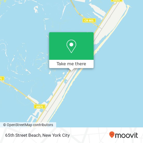 65th Street Beach map