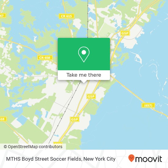 MTHS Boyd Street Soccer Fields map