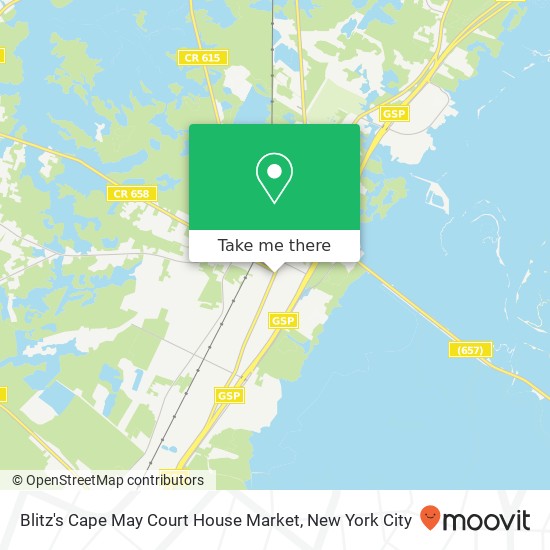 Mapa de Blitz's Cape May Court House Market